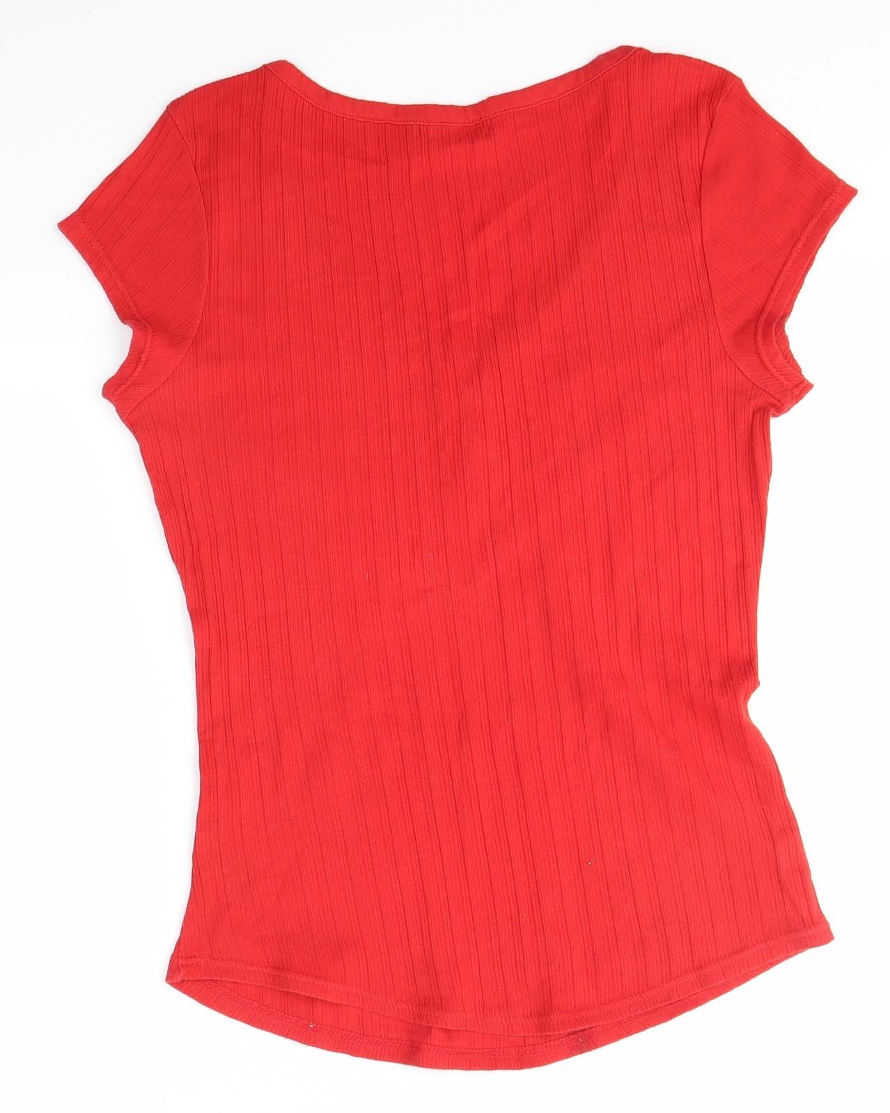 George Womens Red   Basic T-Shirt Size 16