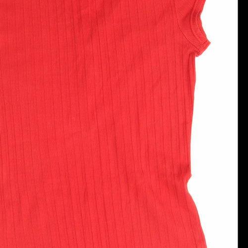 George Womens Red   Basic T-Shirt Size 16
