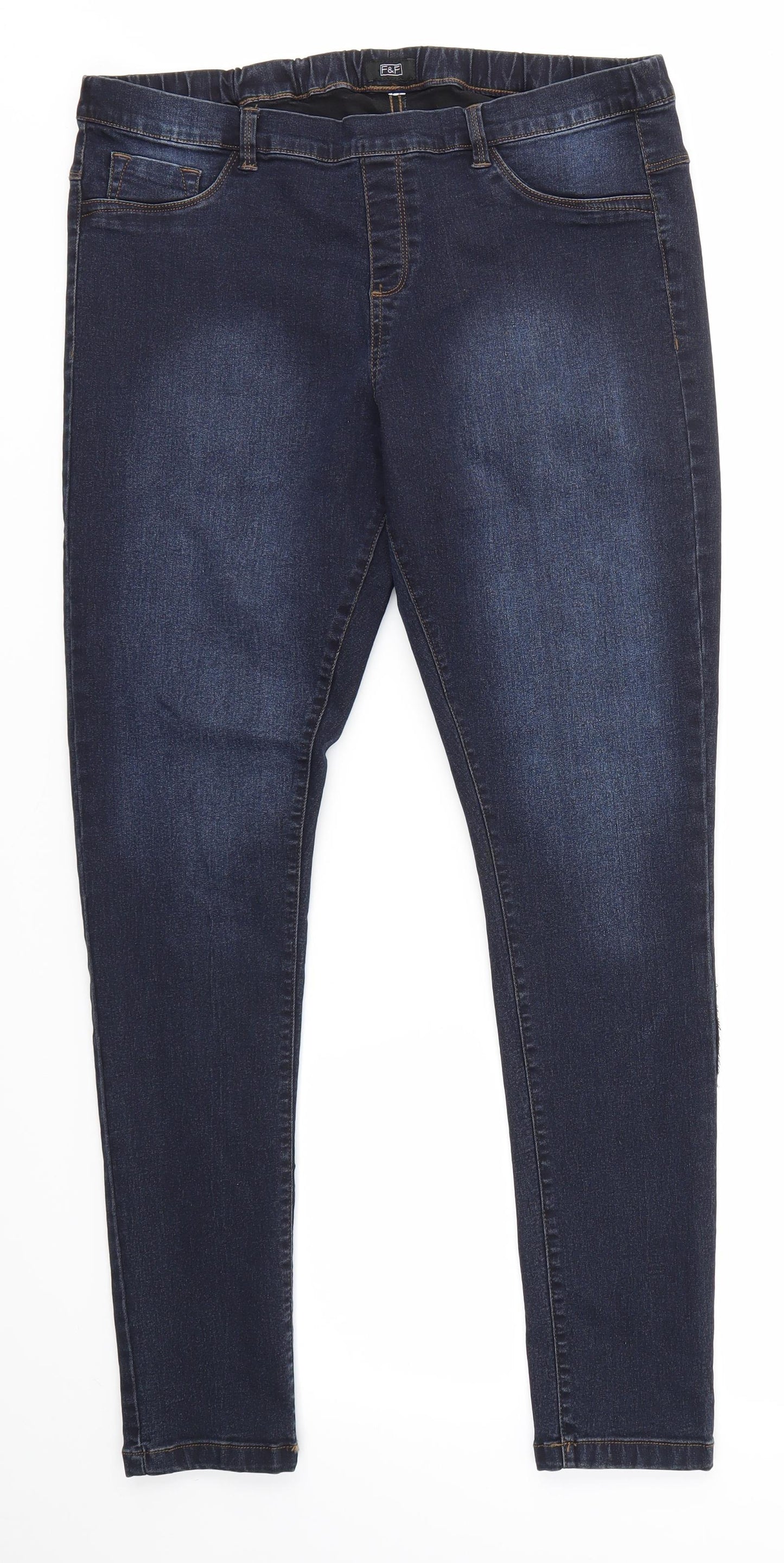 F&F Womens Blue   Skinny Jeans Size 18 L29 in