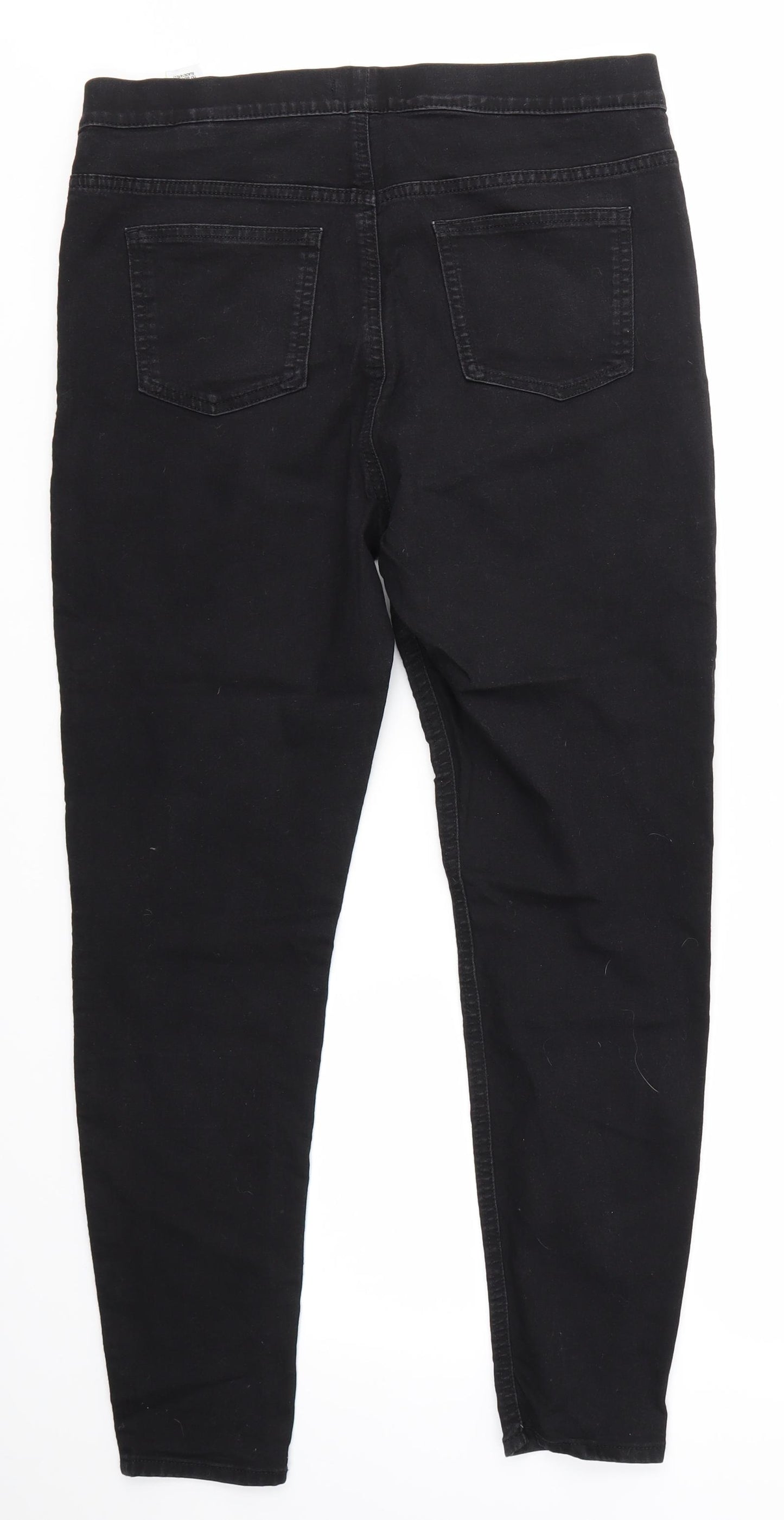 M&S Womens Black   Jegging Jeans Size 14 L27 in