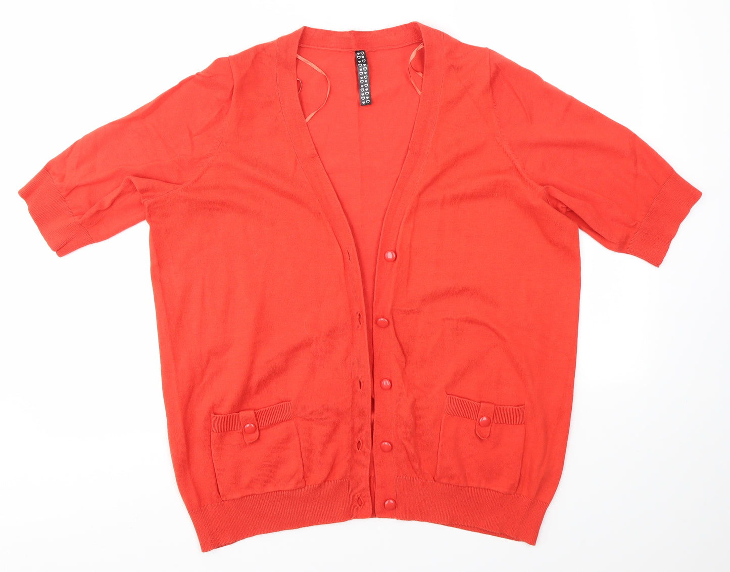 Evans Womens Orange   Cardigan Jumper Size 18