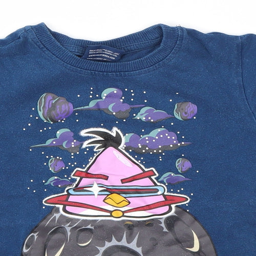 NEXT Boys Blue   Basic T-Shirt Size 4 Years  - Angry Birds