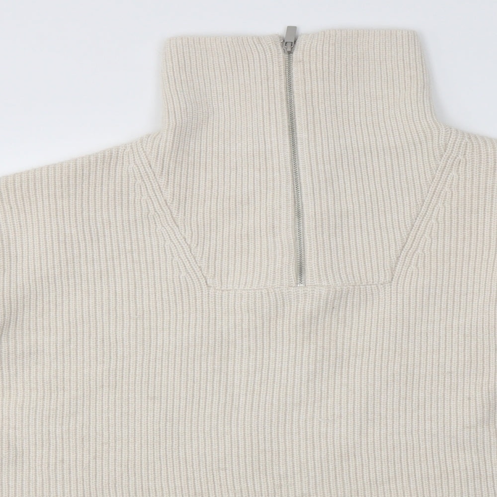 H&M Mens Beige   Pullover Jumper Size M