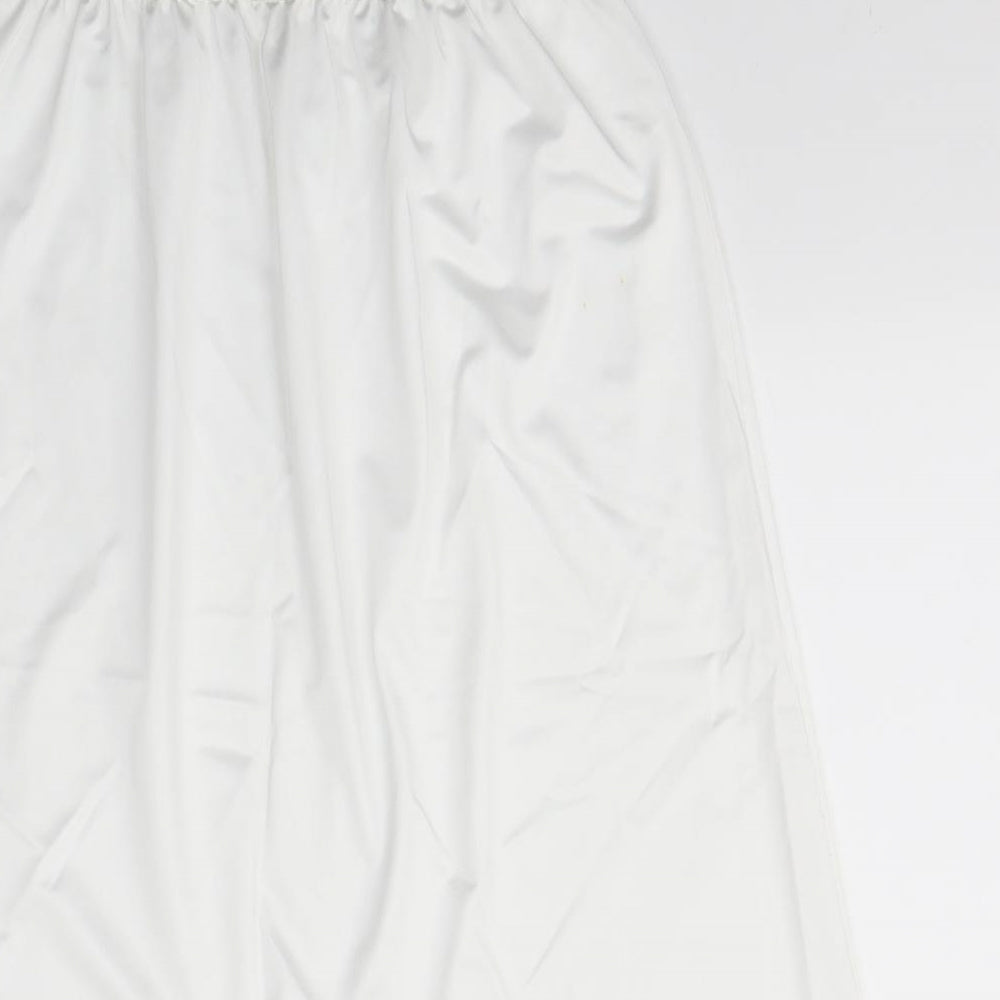 M&S Womens White   A-Line Set Size 14