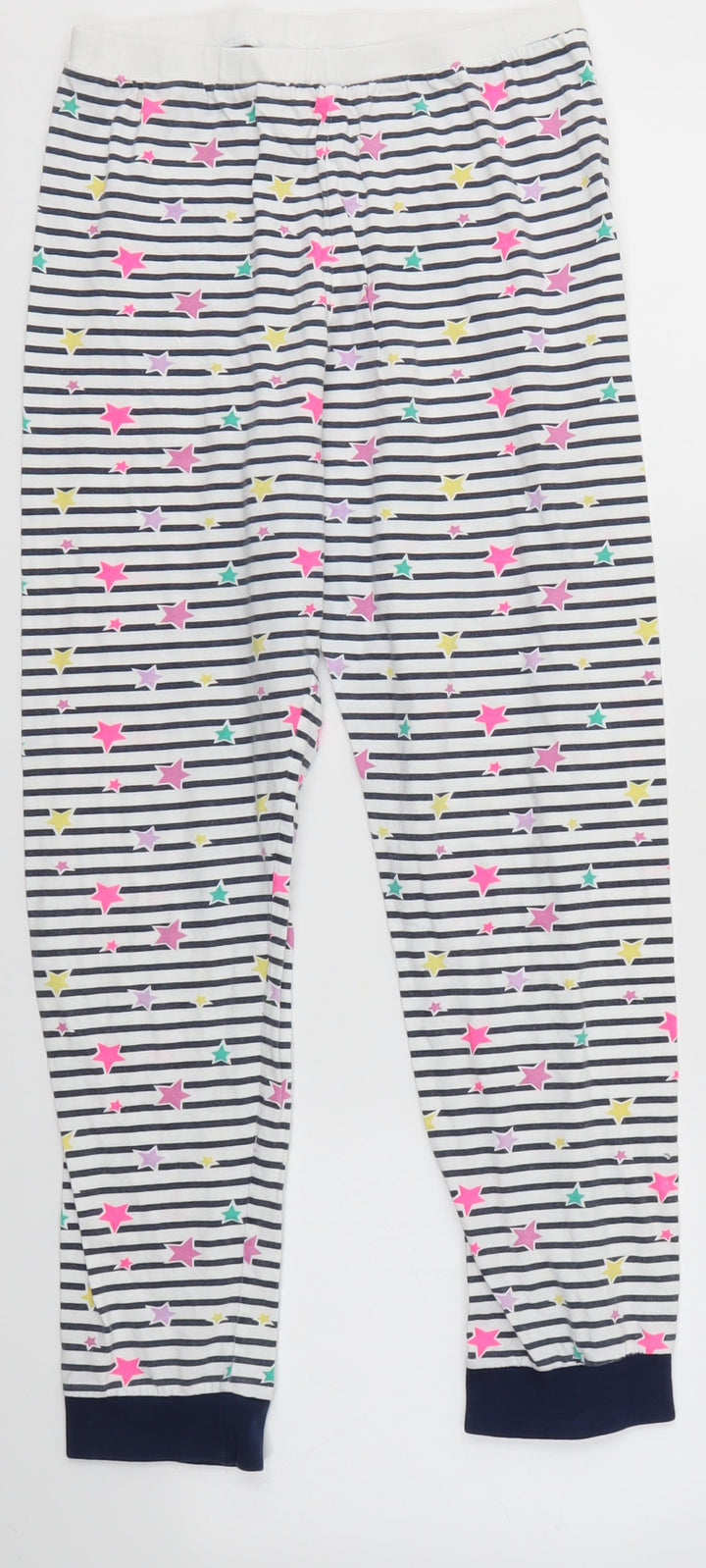 Matalan Girls Multicoloured Striped Pyjama Pants Size 12 Years