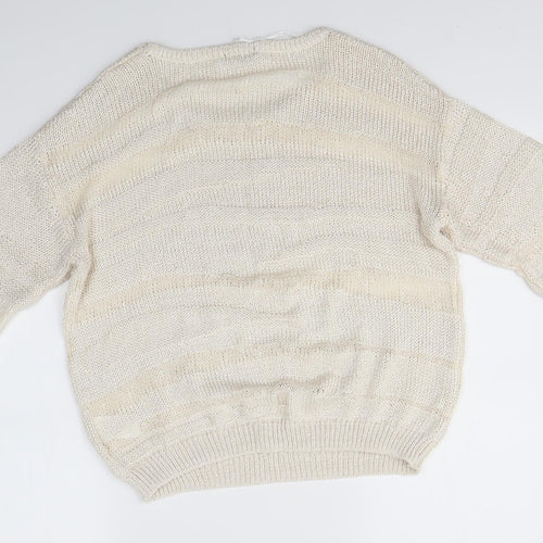 H&M Womens Ivory   Pullover Jumper Size L