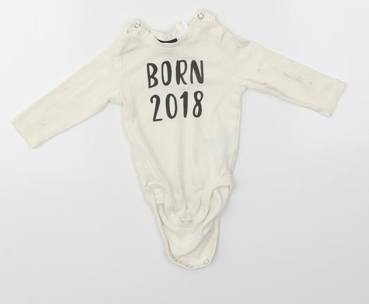 H&M Baby Ivory   Babygrow One-Piece Size 3-6 Months  - 2-4 Months