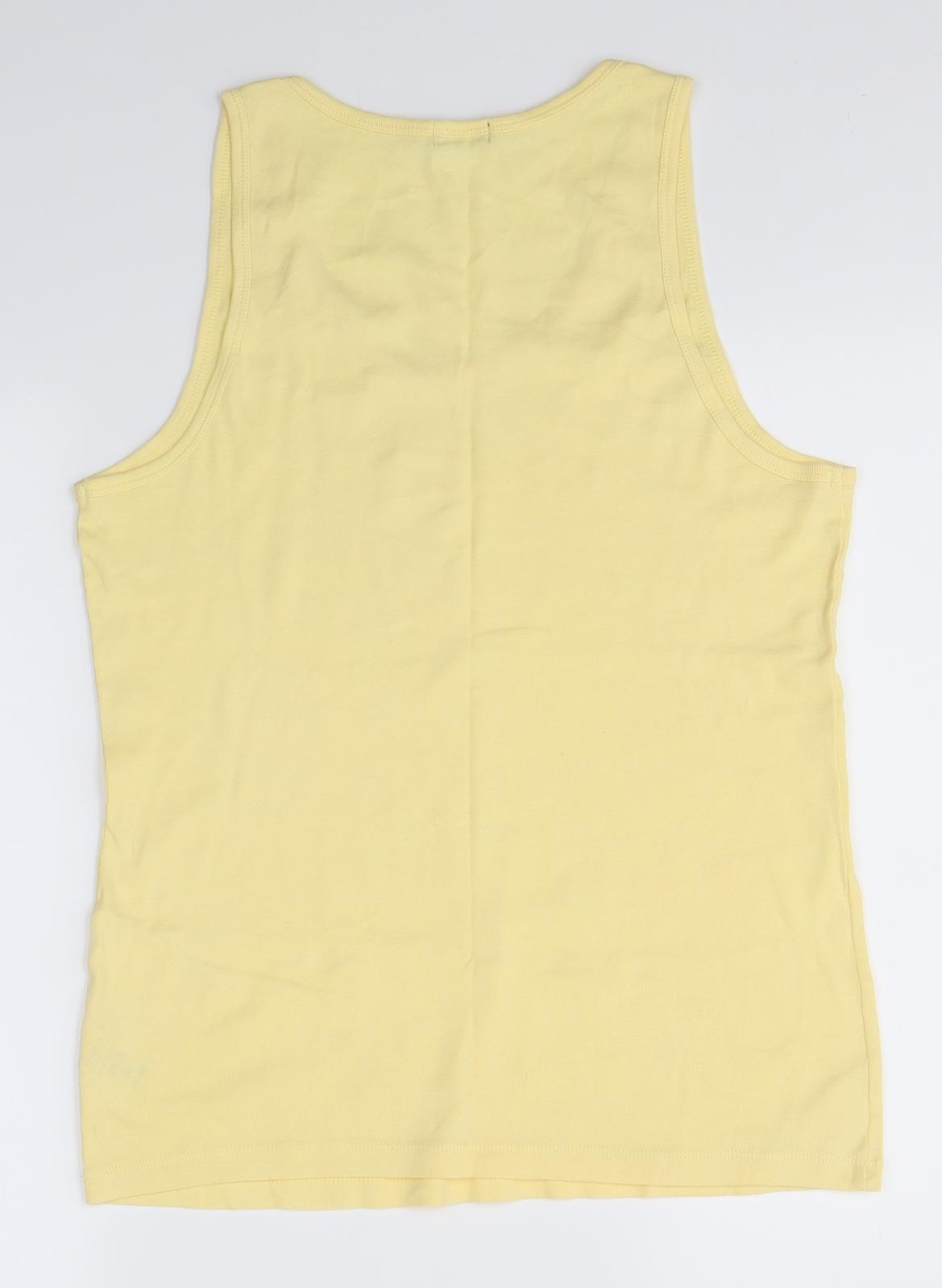 F&F Womens Yellow   Basic Tank Size 18
