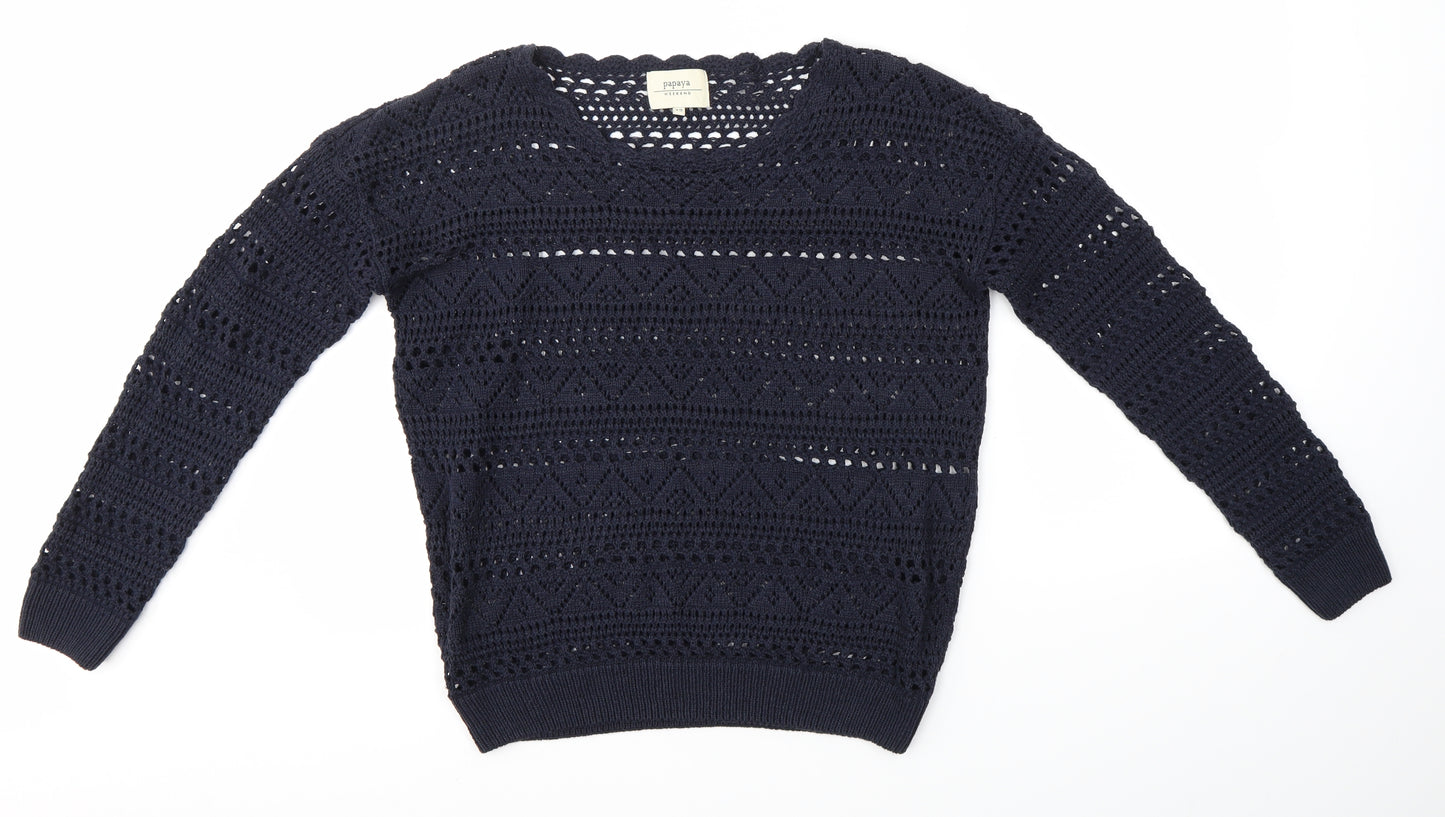 Matalan Womens Blue   Pullover Jumper Size 12