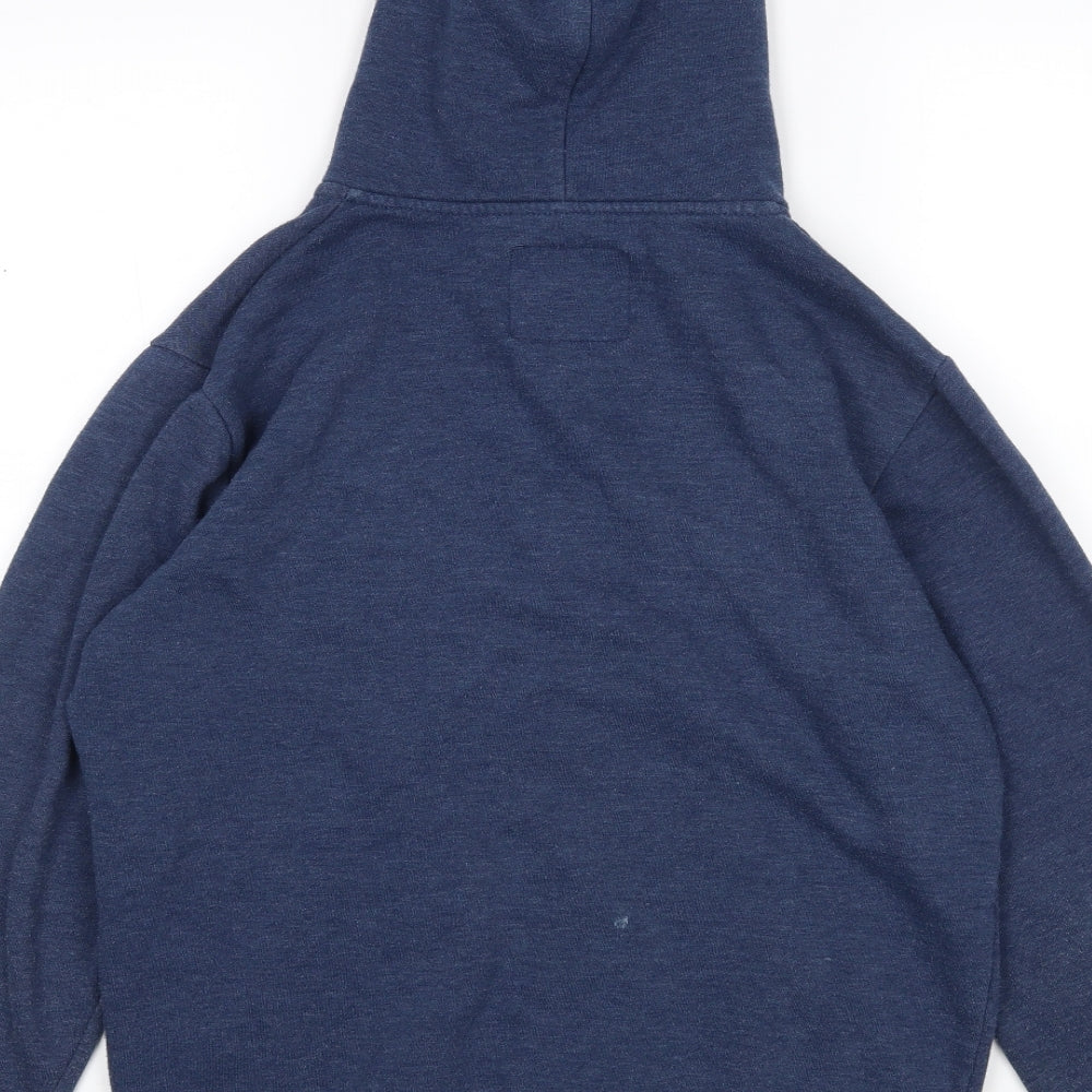 Cedar Wood State Mens Blue   Full Zip Hoodie Size M