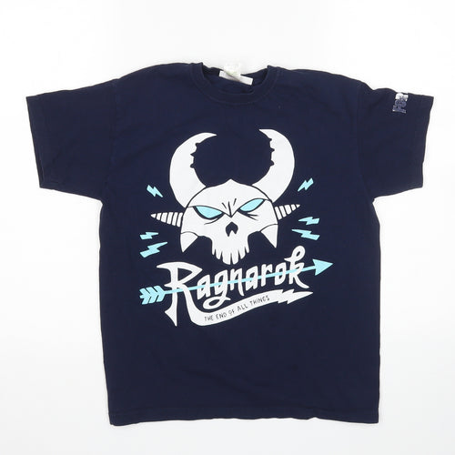 Matalan Boys Blue   Basic T-Shirt Size M  - Fortnite