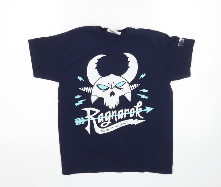 Matalan Boys Blue   Basic T-Shirt Size M  - Fortnite