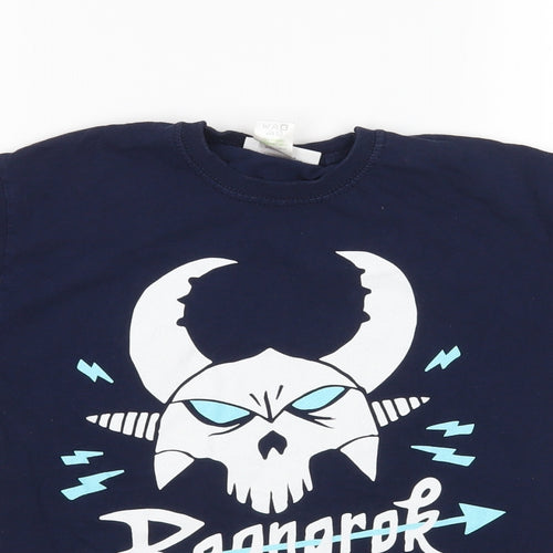 Matalan Boys Blue   Basic T-Shirt Size M  - Fortnite
