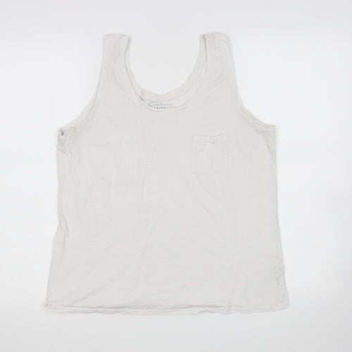 Papaya Womens White   Basic Tank Size 14