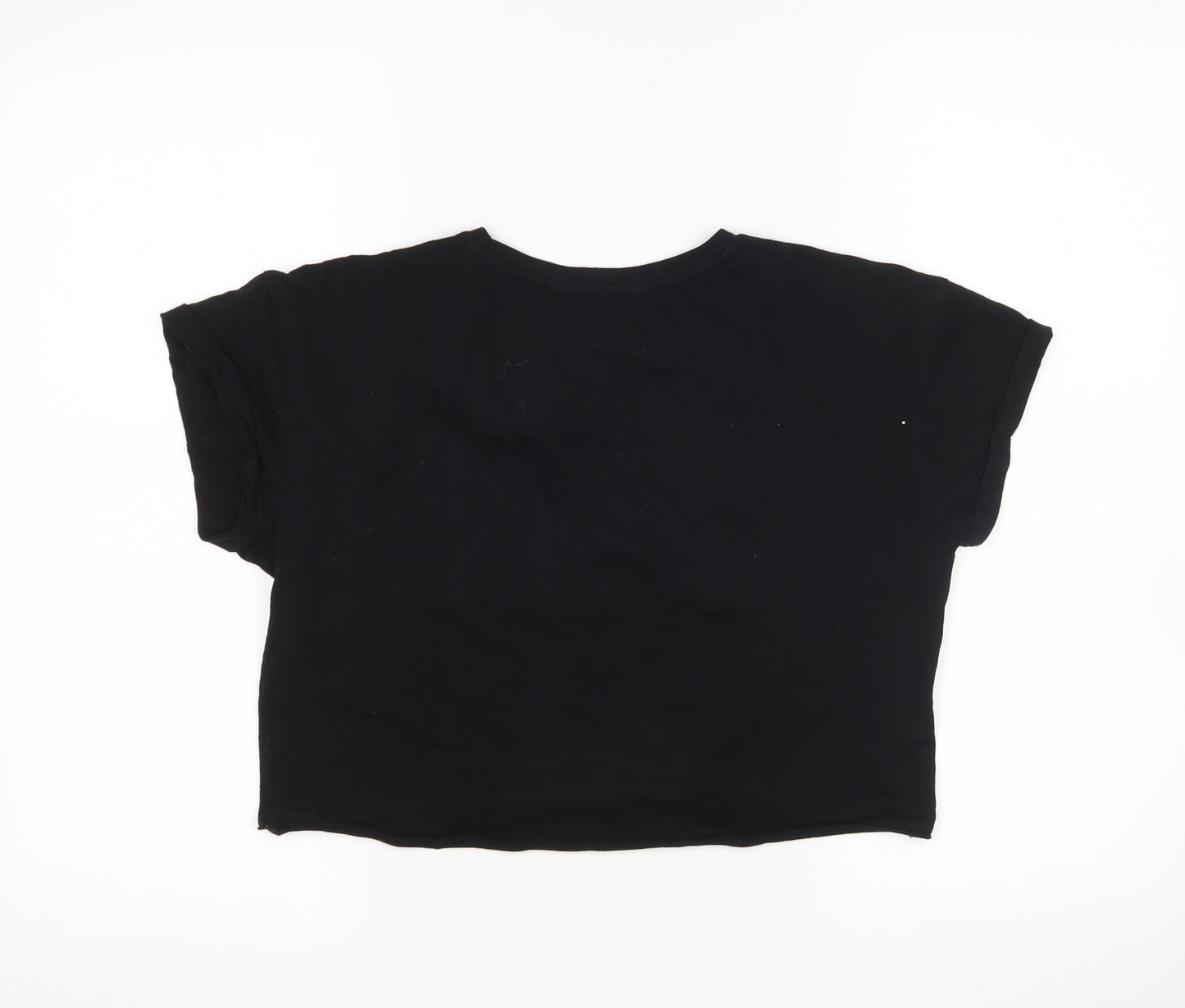 New Look Girls Black   Cropped T-Shirt Size 12-13 Years  - Friends