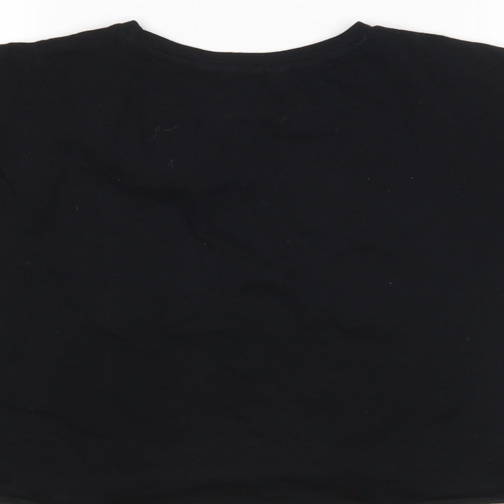 New Look Girls Black   Cropped T-Shirt Size 12-13 Years  - Friends