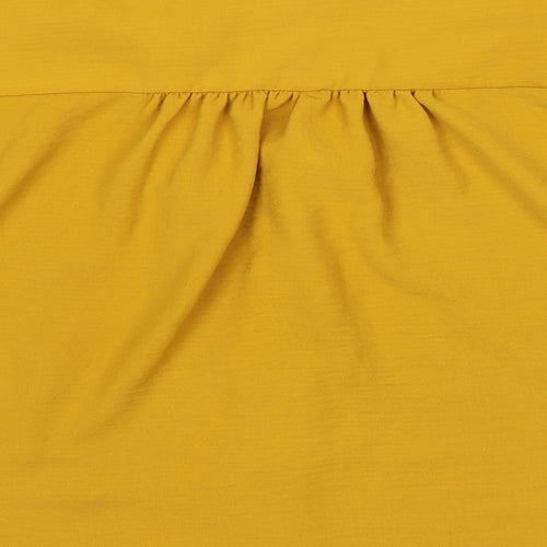Primark Womens Yellow   Basic Button-Up Size 16