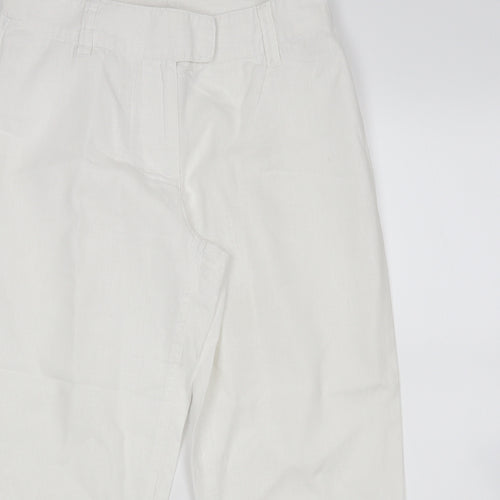 Bona parte Womens White   Cropped Trousers Size 12 L23 in
