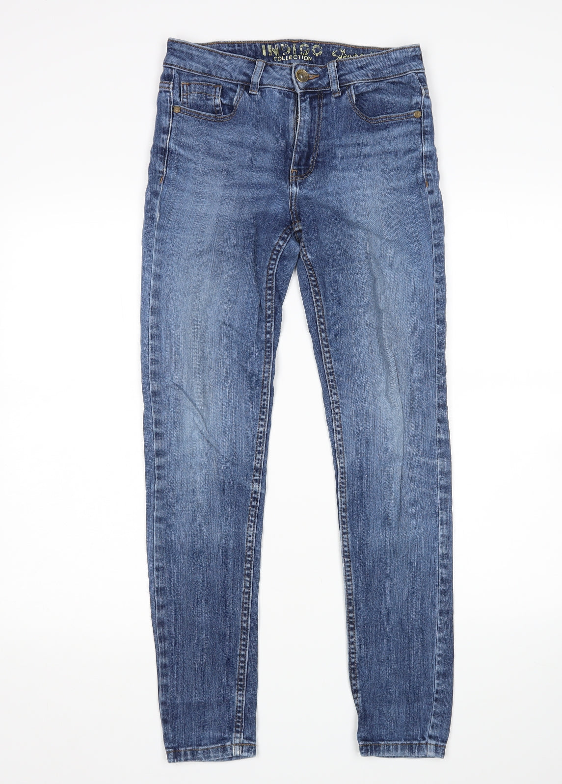 M&S Womens Blue   Skinny Jeans Size 8 L28 in