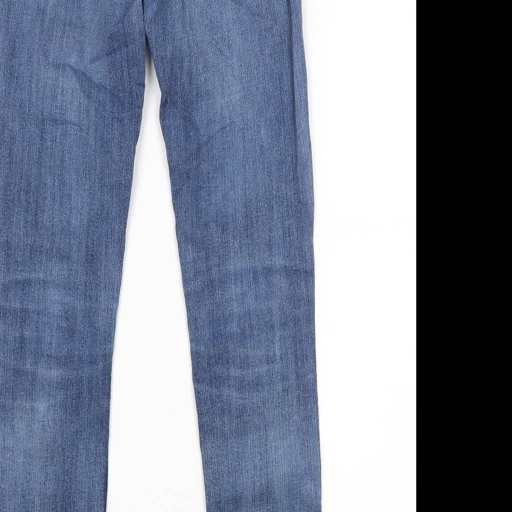 M&S Womens Blue   Skinny Jeans Size 8 L28 in