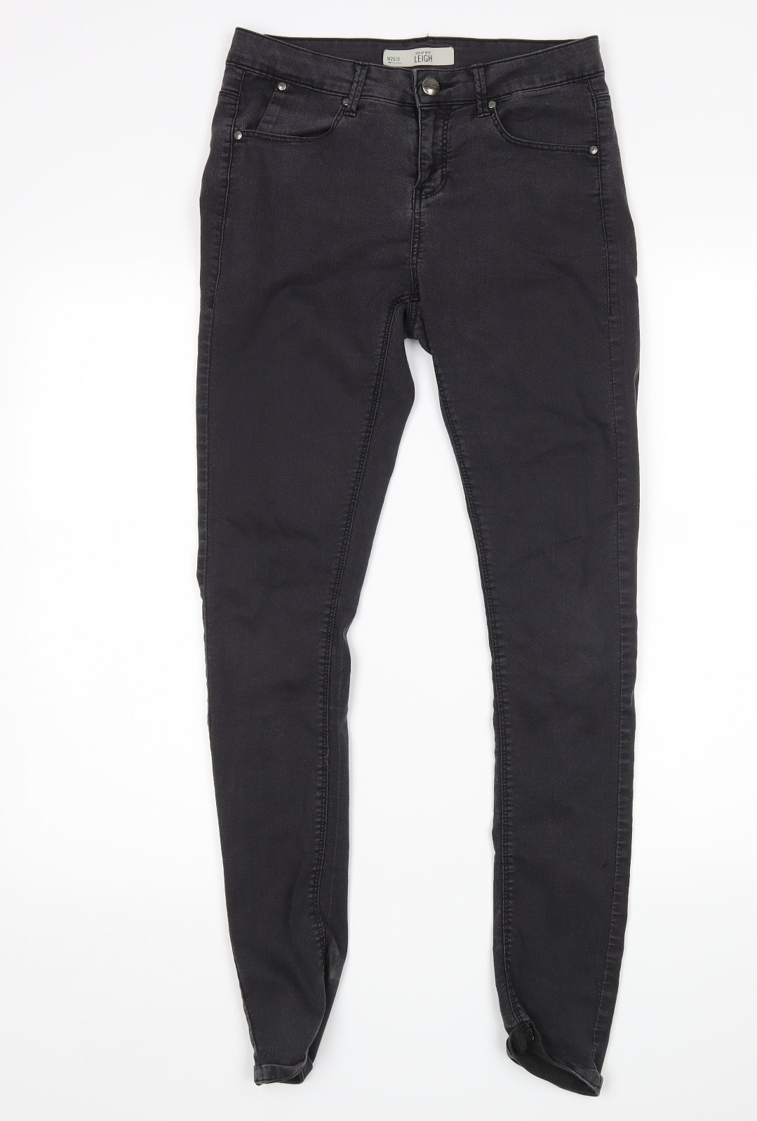 Topshop Womens Black   Skinny Jeans Size 26 L32 in