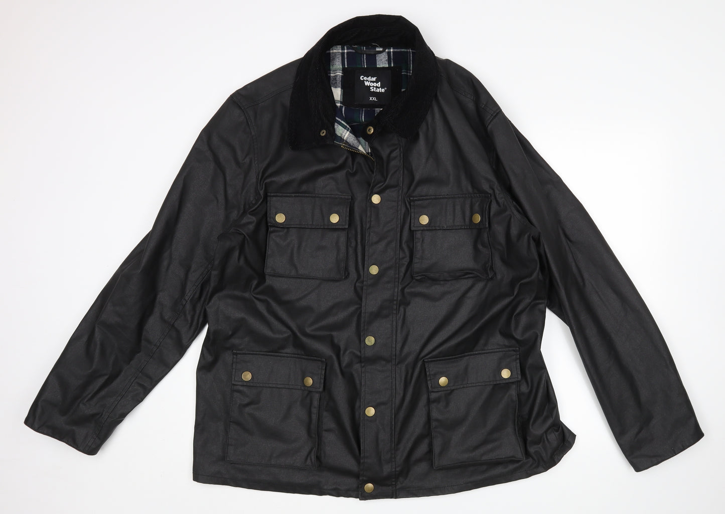 Cedar Wood State Mens Black   Jacket  Size 2XL
