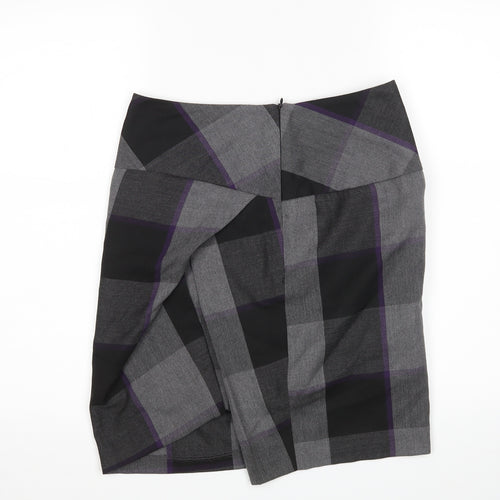 et vous Womens Multicoloured Check  Mini Skirt Size 8