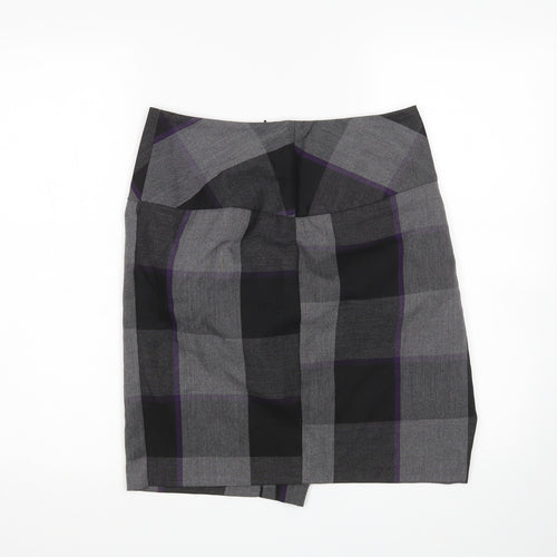 et vous Womens Multicoloured Check  Mini Skirt Size 8