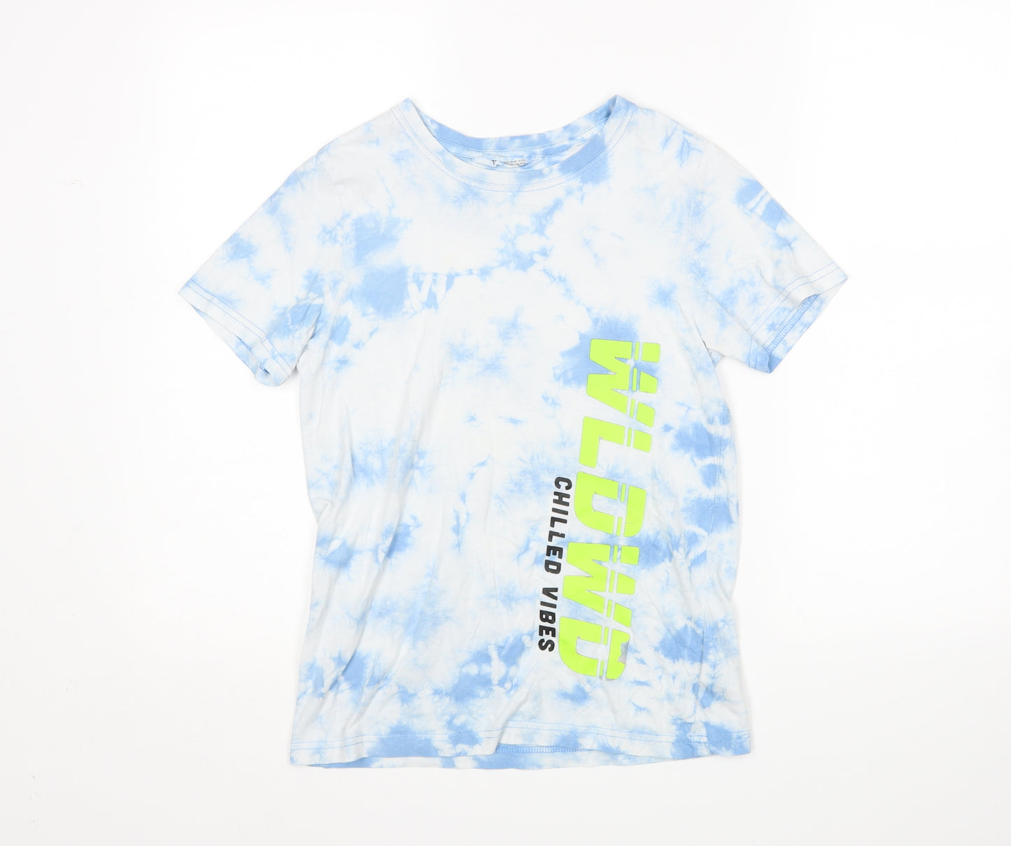 H&M Boys Multicoloured   Basic T-Shirt Size 9-10 Years  - Tie Dye