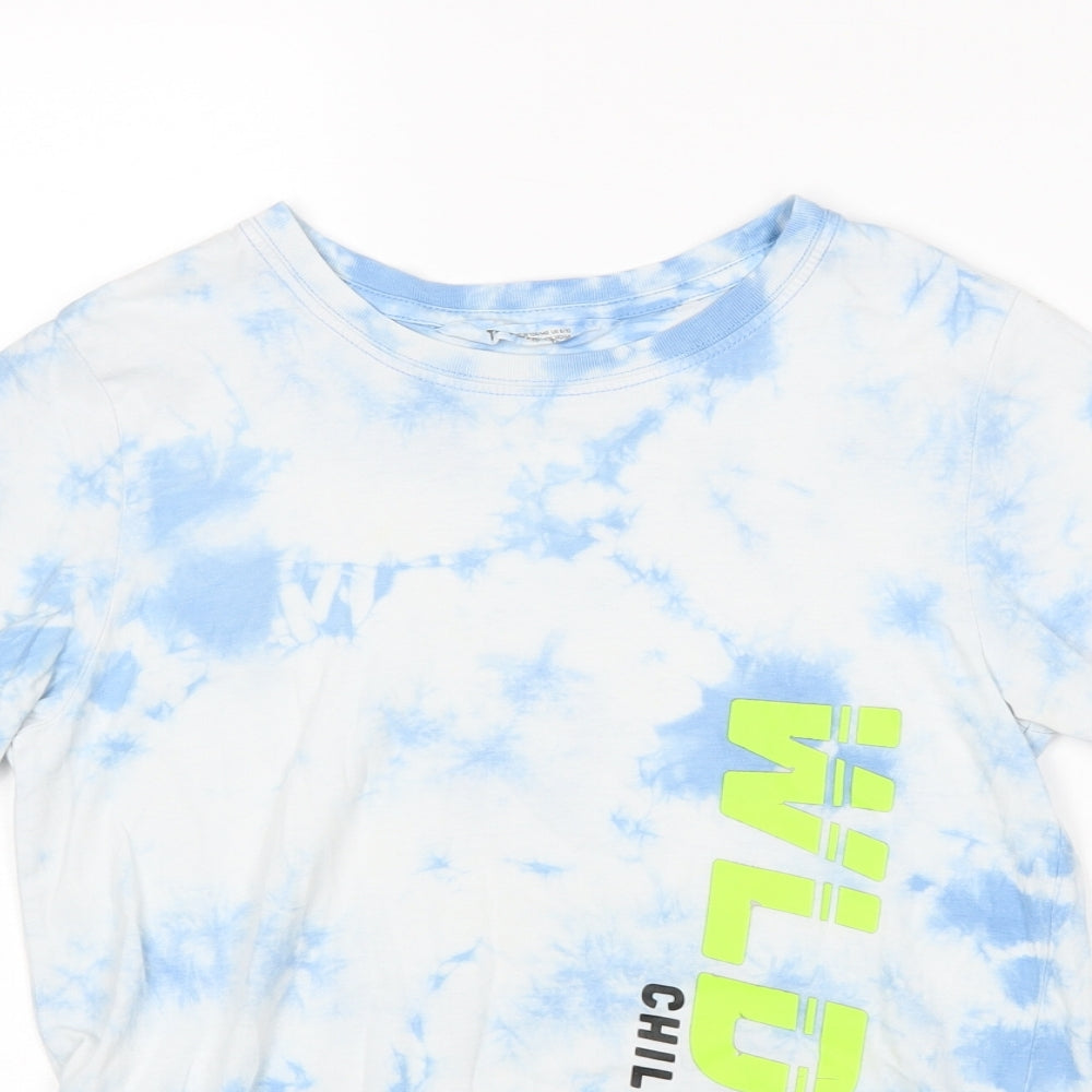H&M Boys Multicoloured   Basic T-Shirt Size 9-10 Years  - Tie Dye