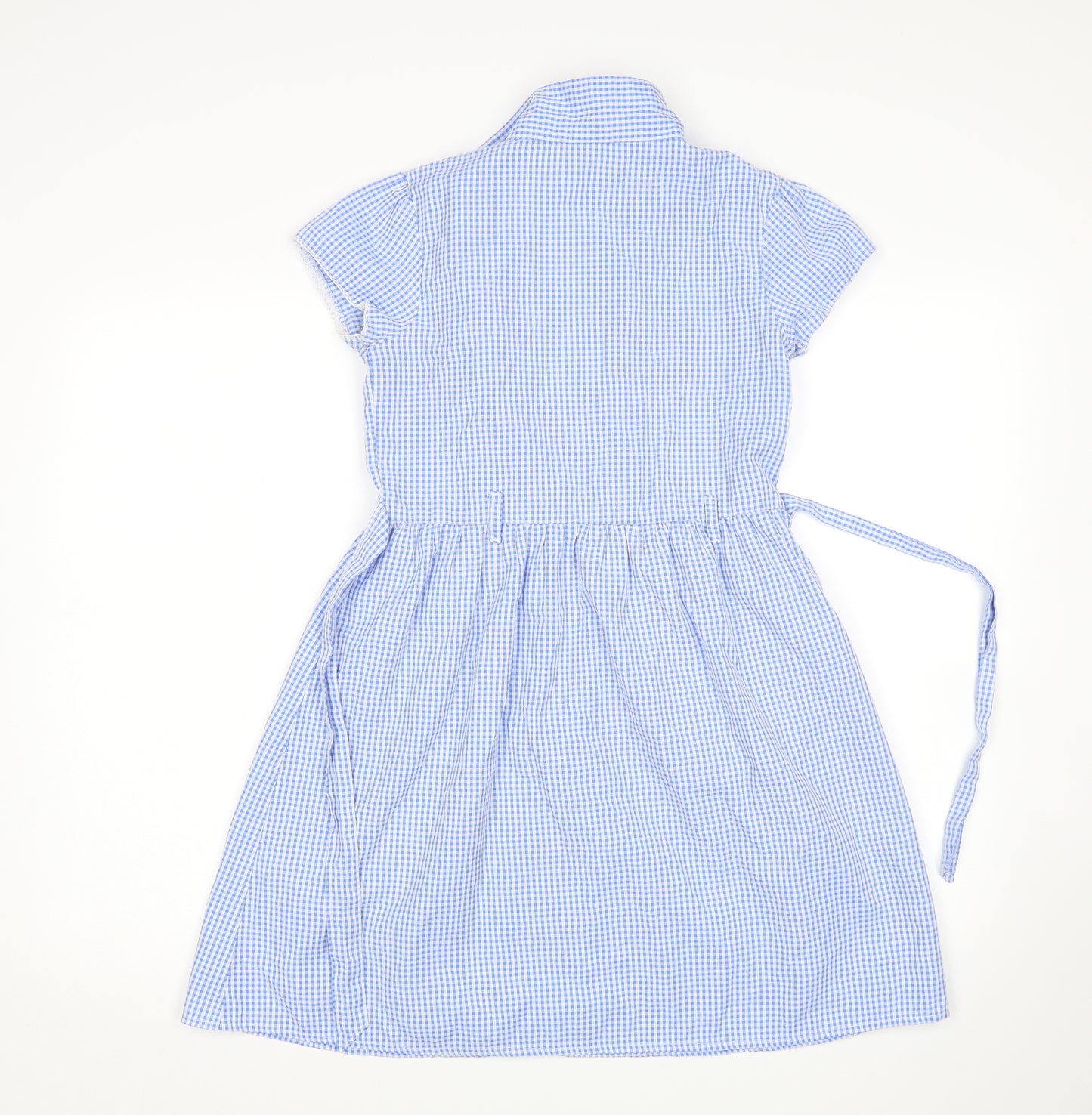 TU Girls Blue Check  A-Line  Size 11 Years  - School Wear