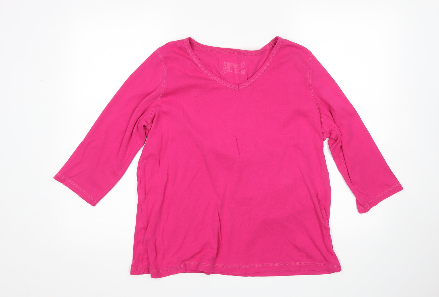 Evans Womens Pink   Basic T-Shirt Size 18