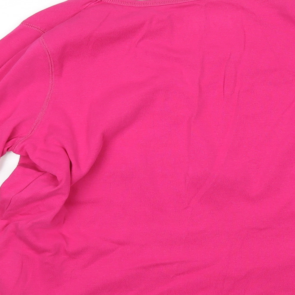 Evans Womens Pink   Basic T-Shirt Size 18