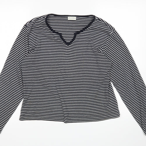 JOIE DE VIURE Womens Multicoloured Striped  Pullover Jumper Size 16