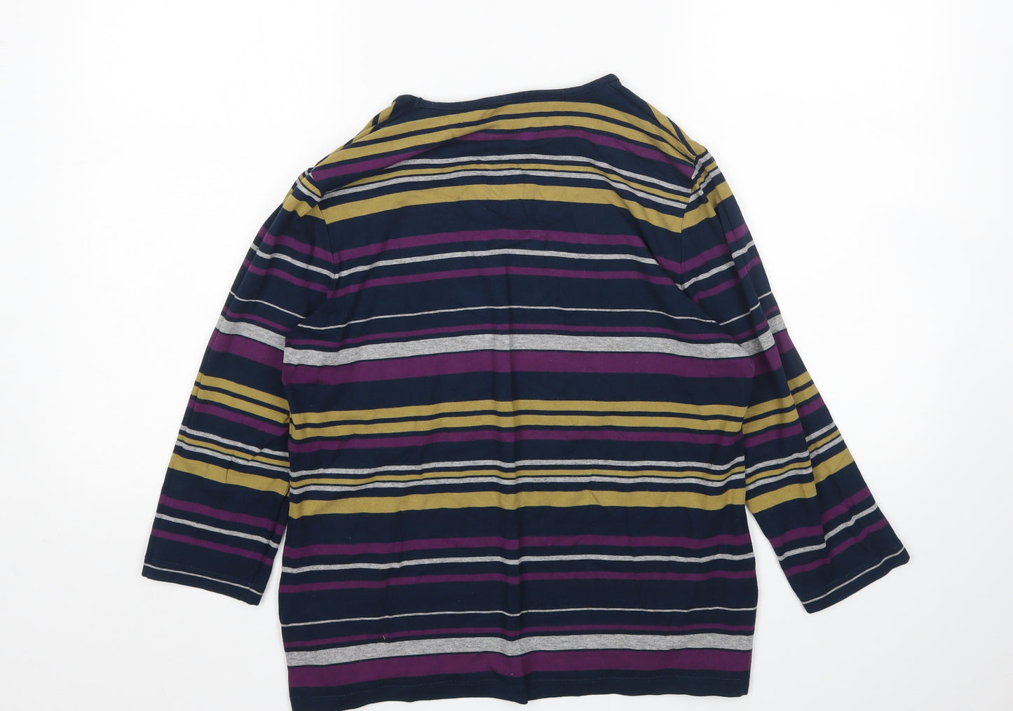 Viyella Womens Multicoloured Striped  Basic T-Shirt Size L