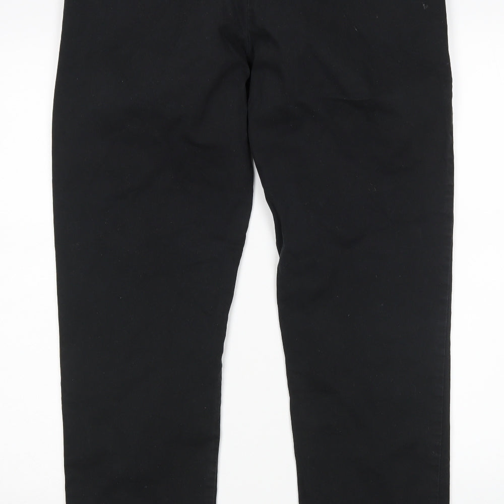 M&S Mens Black   Chino Trousers Size 36 L29 in