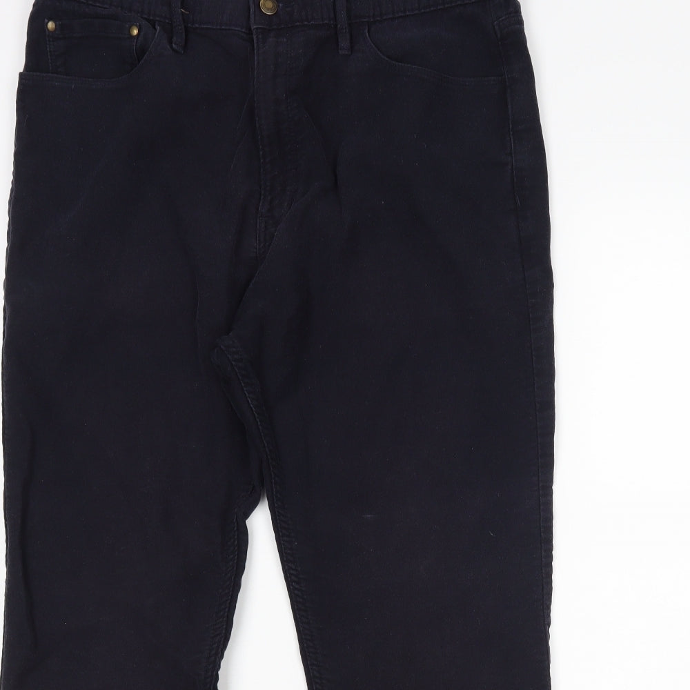 M&S Mens Blue   Chino Trousers Size 36 L29 in