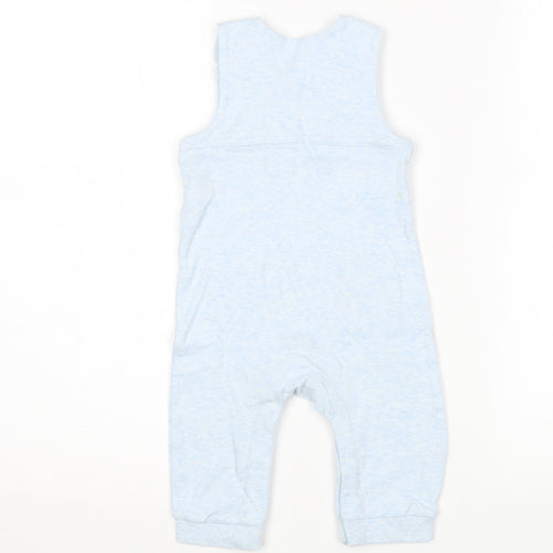 M&S Boys Blue   Dungaree One-Piece Size 6-9 Months