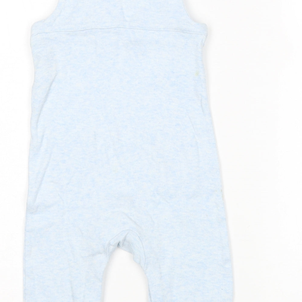 M&S Boys Blue   Dungaree One-Piece Size 6-9 Months