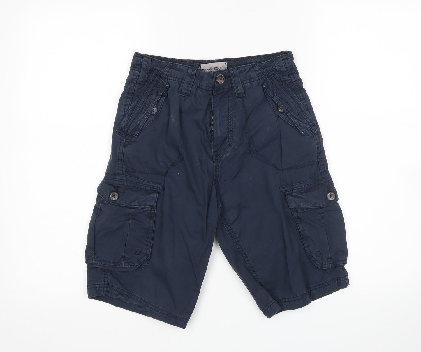 Brave Soul Boys Blue   Cargo Shorts Size 9-10 Years