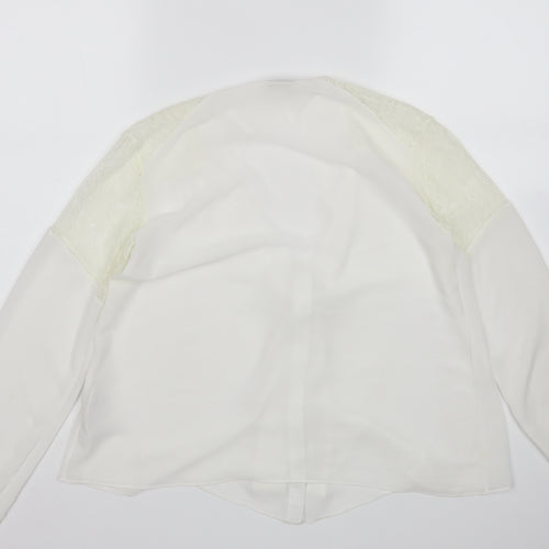 Miss Selfridge Womens White   Basic Button-Up Size 6
