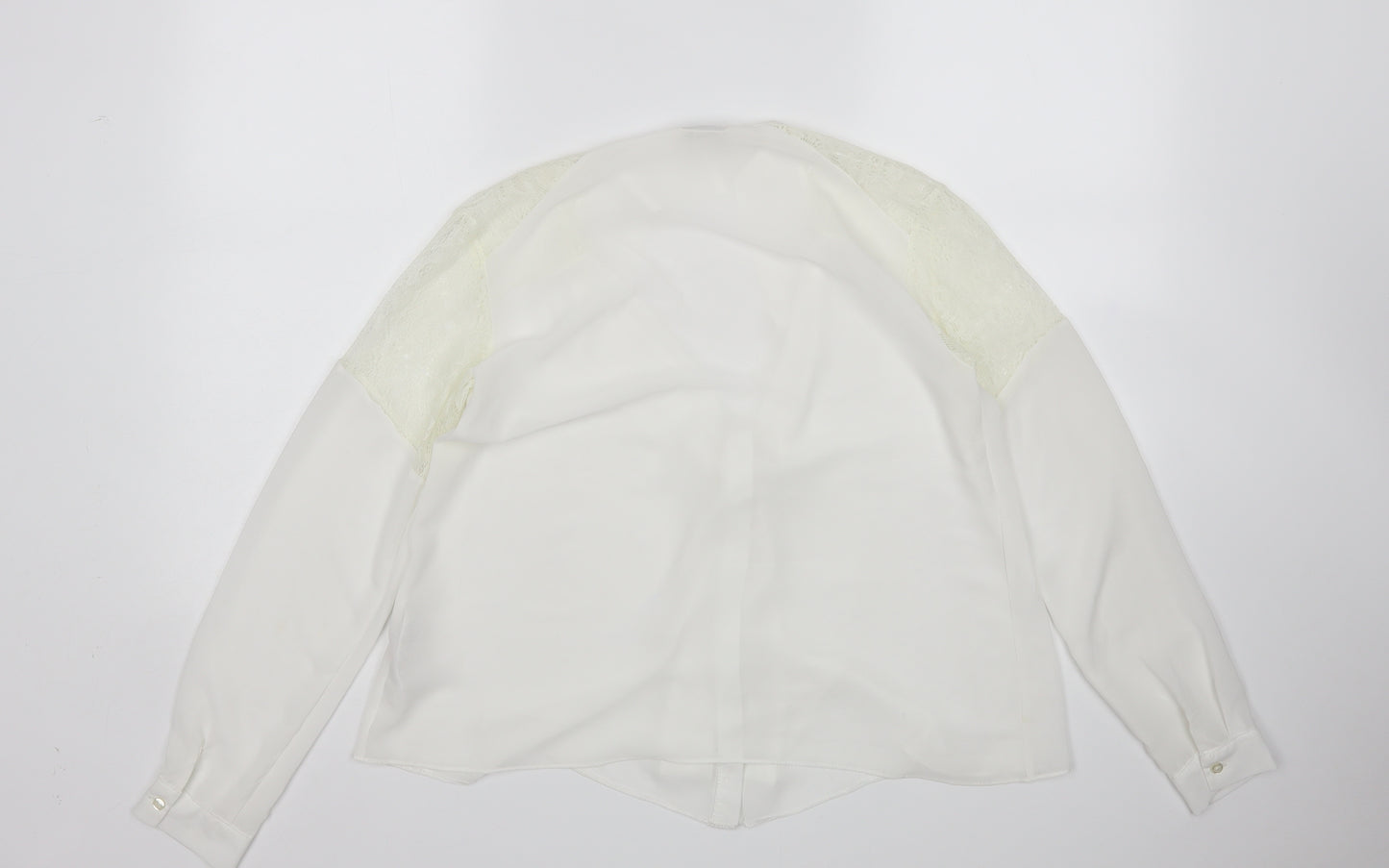 Miss Selfridge Womens White   Basic Button-Up Size 6