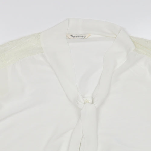 Miss Selfridge Womens White   Basic Button-Up Size 6