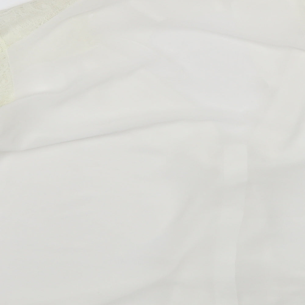Miss Selfridge Womens White   Basic Button-Up Size 6