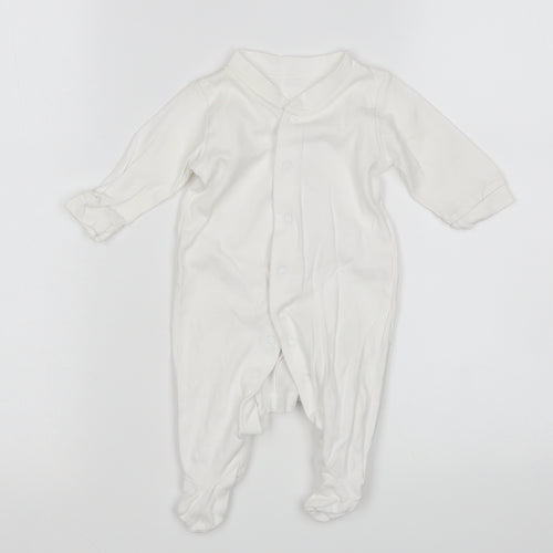 George Baby White   Babygrow One-Piece Size 0-3 Months