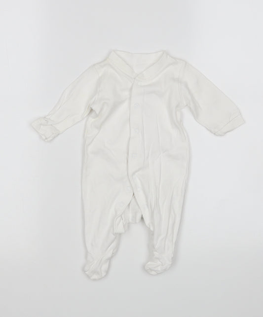 George Baby White   Babygrow One-Piece Size 0-3 Months