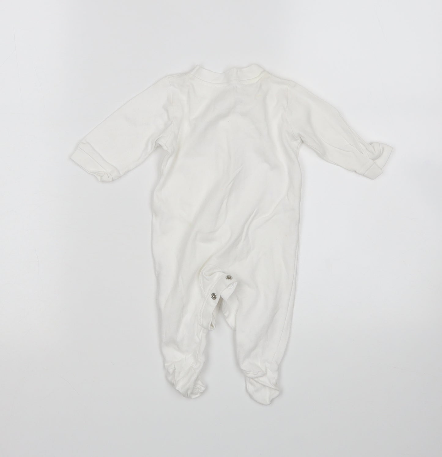 George Baby White   Babygrow One-Piece Size 0-3 Months