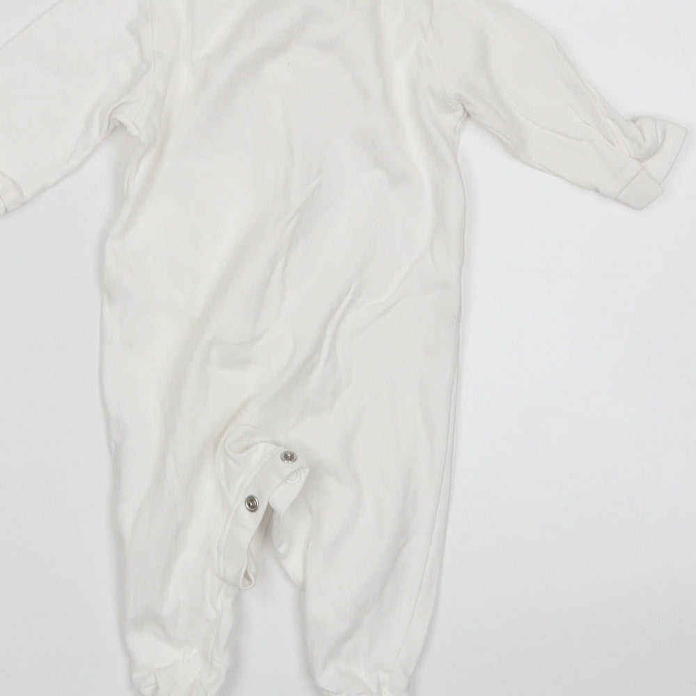 George Baby White   Babygrow One-Piece Size 0-3 Months