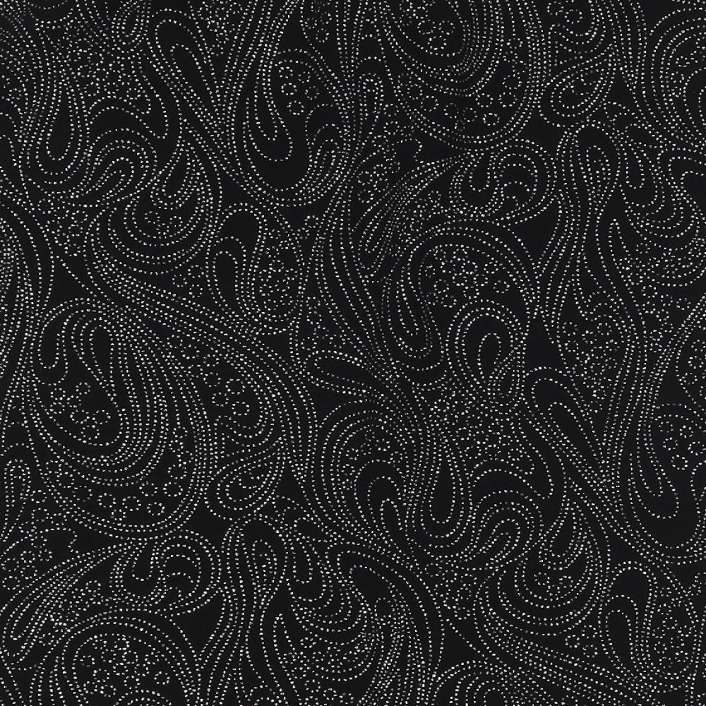 Editions Womens Black Paisley  Straight & Pencil Skirt Size 14