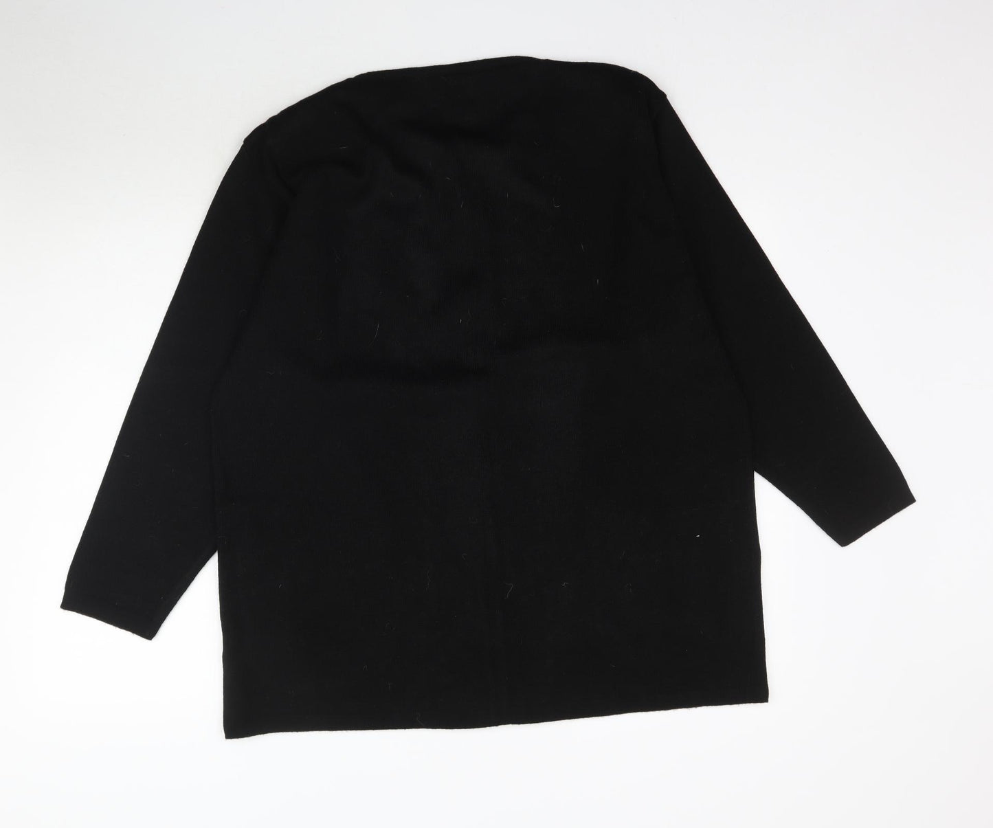 Bonmarché Womens Black  Knit Cardigan Jumper Size L